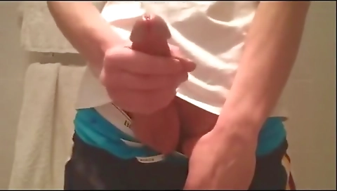 Sexy blonde girl with a big dildo fucks