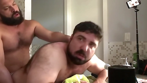 Hawt massage and drilled in the woods