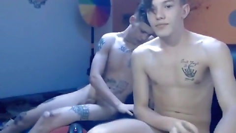 Couple fucked by a dildo