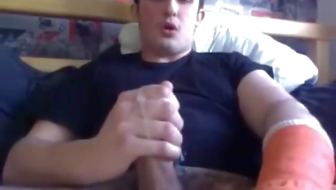 Showering and cum in her ass