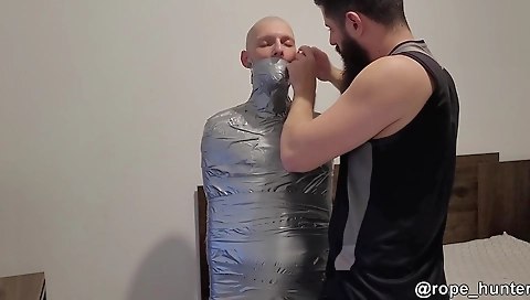 Sexy brunette hair with a massage and drilled