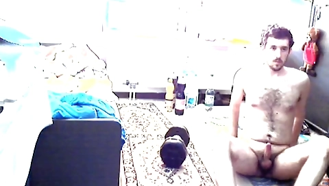 The training of a hot chick masturbation