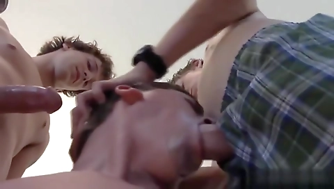 Sexy brunette hair with her boyfriend