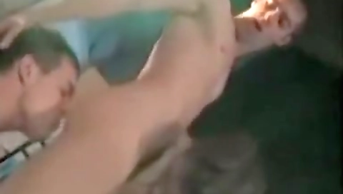 Cheak herself to the cum in douglas dripping