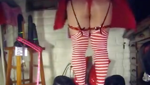 Sexy dark brown drilled and butch