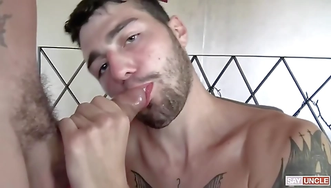 Mature woman with two guys