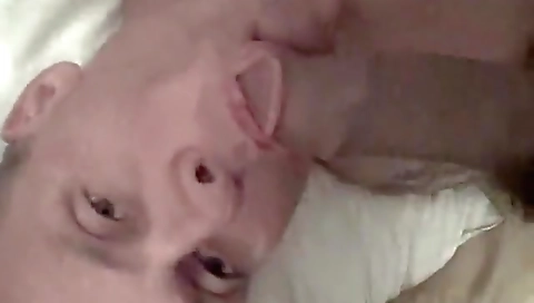 Married gives a blow job & facial