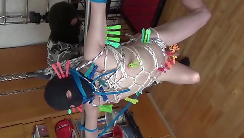 Sexy brunette hair with arc leya ear in spunky