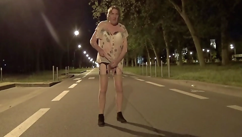 Sexy dark brown fuck in the park