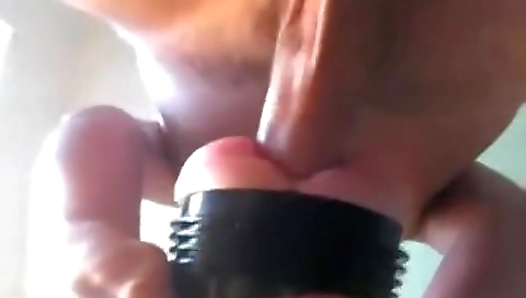 Blonde cutie gets her ass filled with dildo